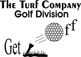 THE TURF COMPANY GOLF DIVISION GET OFF trademark