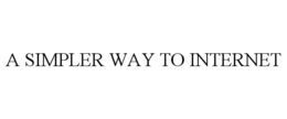 A SIMPLER WAY TO INTERNET trademark
