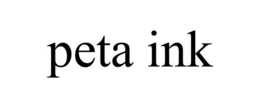 PETA INK trademark