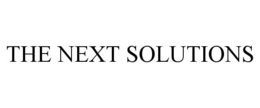 THE NEXT SOLUTIONS trademark