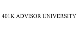 401K ADVISOR UNIVERSITY trademark