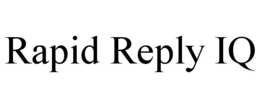 RAPID REPLY IQ trademark