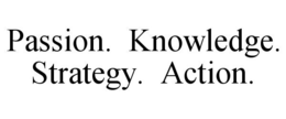 PASSION. KNOWLEDGE. STRATEGY. ACTION. trademark