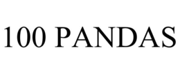 100 PANDAS trademark
