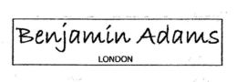 BENJAMIN ADAMS LONDON trademark