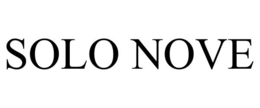 SOLO NOVE trademark
