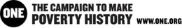 ONE THE CAMPAIGN TO MAKE POVERTY HISTORY WWW.ONE.ORG trademark