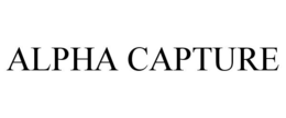 ALPHA CAPTURE trademark