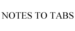 NOTES TO TABS trademark