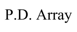 P.D. ARRAY trademark