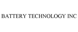 BATTERY TECHNOLOGY INC trademark