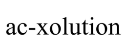AC-XOLUTION trademark