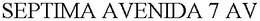 SEPTIMA AVENIDA 7 AV trademark