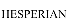 HESPERIAN trademark