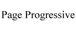 PAGE PROGRESSIVE trademark