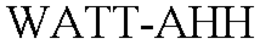 WATT-AHH trademark