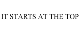 IT STARTS AT THE TOP trademark