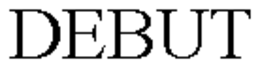 DEBUT trademark