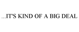...IT'S KIND OF A BIG DEAL trademark