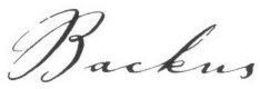 BACKUS trademark