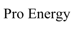 PRO ENERGY trademark