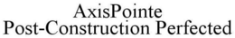 AXISPOINTE POST-CONSTRUCTION PERFECTED trademark