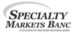 SPECIALTY MARKETS BANC A DIVISION OF WESTERN NATIONAL BANK trademark