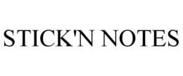STICK'N NOTES trademark