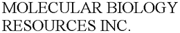 MOLECULAR BIOLOGY RESOURCES INC. trademark