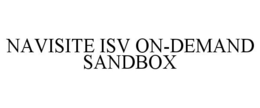 NAVISITE ISV ON-DEMAND SANDBOX trademark
