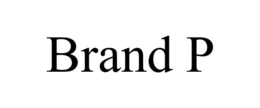 BRAND P trademark