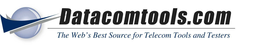 DATACOMTOOLS.COM THE WEB'S BEST SOURCE FOR TELECOM TOOLS AND TESTERS trademark