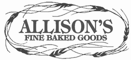 ALLISON'S FINE BAKED GOODS trademark