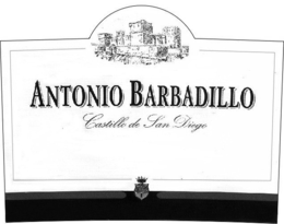 ANTONIO BARBADILLO CASTILLO DE SAN DIEGO trademark