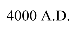 4000 A.D. trademark