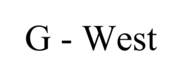 G - WEST trademark