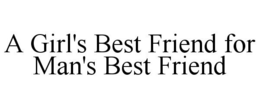A GIRL'S BEST FRIEND FOR MAN'S BEST FRIEND trademark