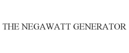 THE NEGAWATT GENERATOR trademark
