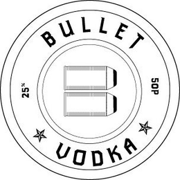 B BULLET VODKA 50P 25% trademark