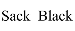 SACK BLACK trademark
