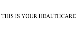 THIS IS YOUR HEALTHCARE trademark