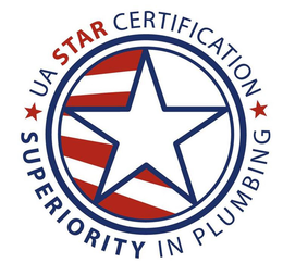 UA STAR CERTIFICATION SUPERIORITY IN PLUMBING trademark