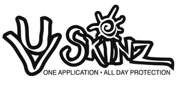 UV SKINZ ONE APPLICATION · ALL DAY PROTECTION trademark