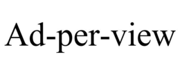 AD-PER-VIEW trademark