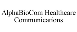 ALPHABIOCOM HEALTHCARE COMMUNICATIONS trademark