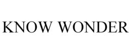 KNOW WONDER trademark