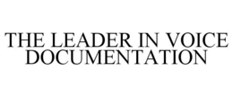 THE LEADER IN VOICE DOCUMENTATION trademark