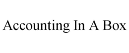 ACCOUNTING IN A BOX trademark