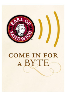 EARL OF SANDWICH COME IN FOR A BYTE trademark