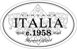 ITALIA C. 1958 VINTAGE TRADE MARK RESERVED STOCK trademark